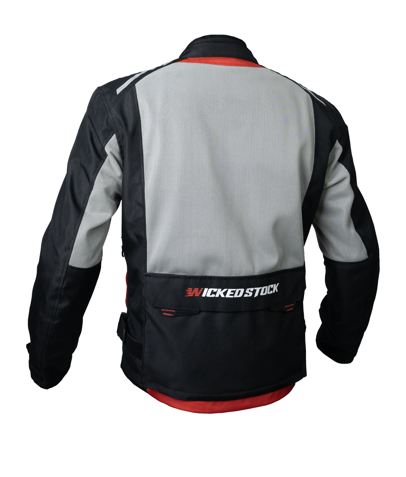Grey Mesh Riding Jacket, ghost mannequin shot